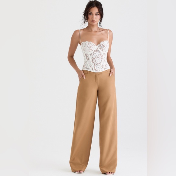 House of CB Cameron Caramel Relaxed Tailored Trousers 🤍 - Picture 10 of 10